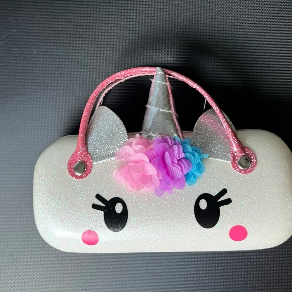 Unicorn -Themed Kids’ Sunglasses with matching Hard Glitter Case